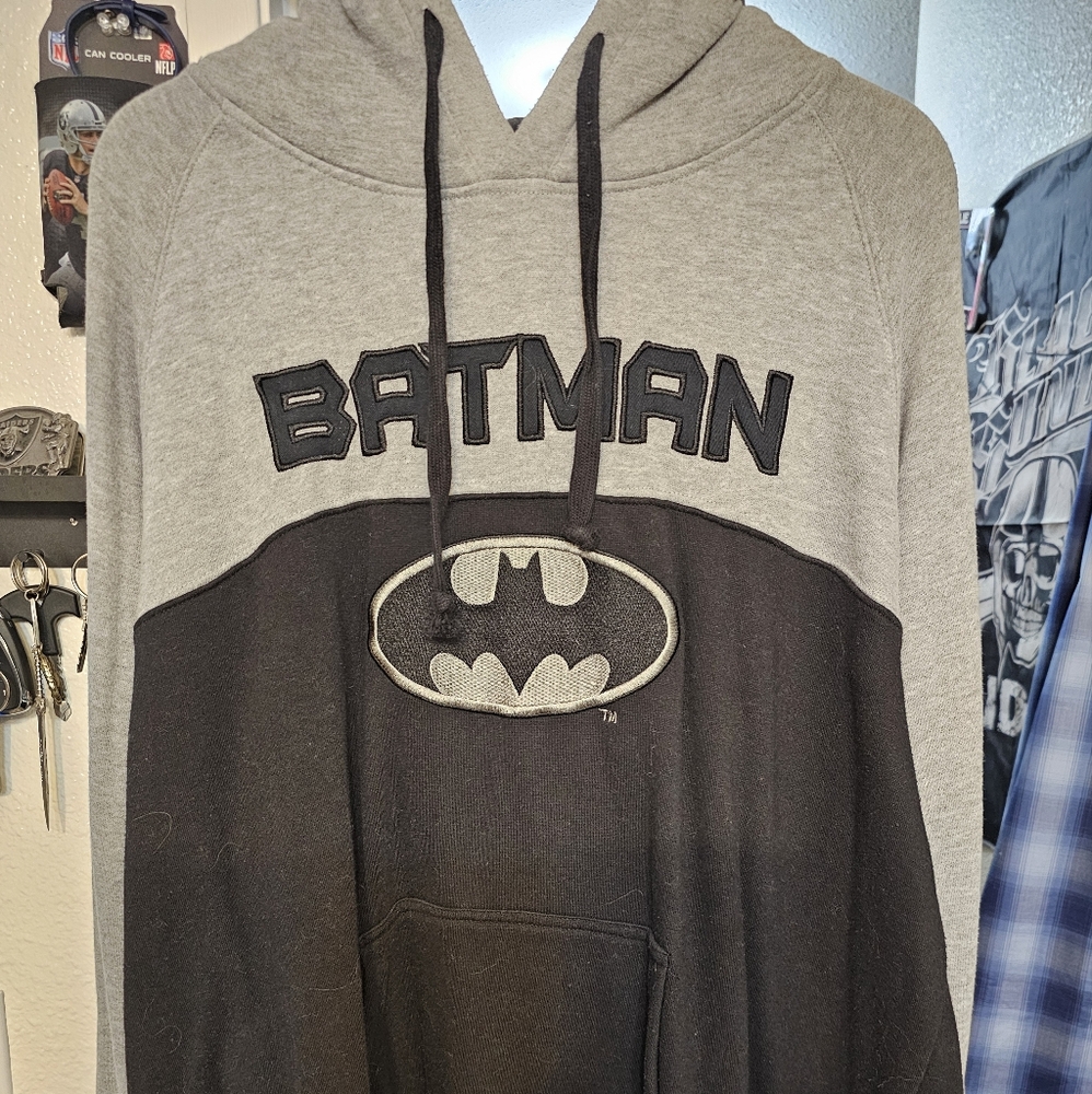 Six Flags Batman Hoodie Blk/Grey